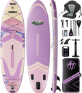 11'6"x35" Inflatable Paddle Board, 450lbs Extra Wide Stand Up Paddleboard for Adults with Premium SUP Accessories Kit &amp; Backpack, Blow Up Kayak Non-Slip Stable Deck Boat